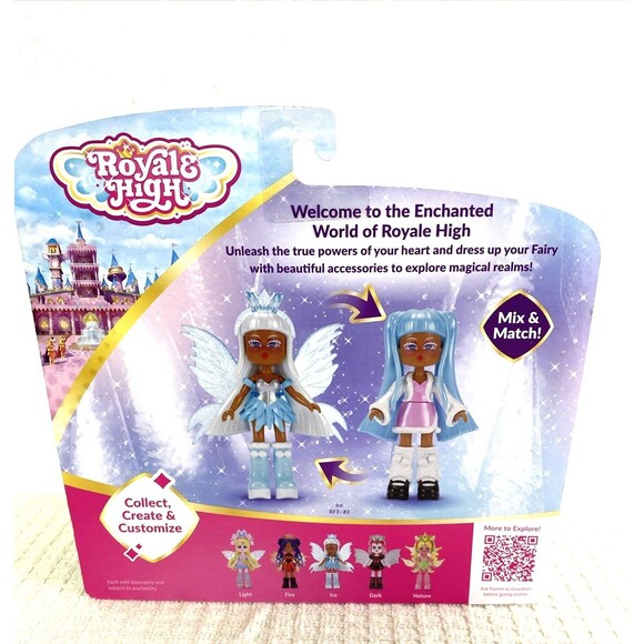 Royale High Ice Fairy 3" Mini Doll & Accessories Blue 9 Mix Match Fashions - Picture 6 of 10